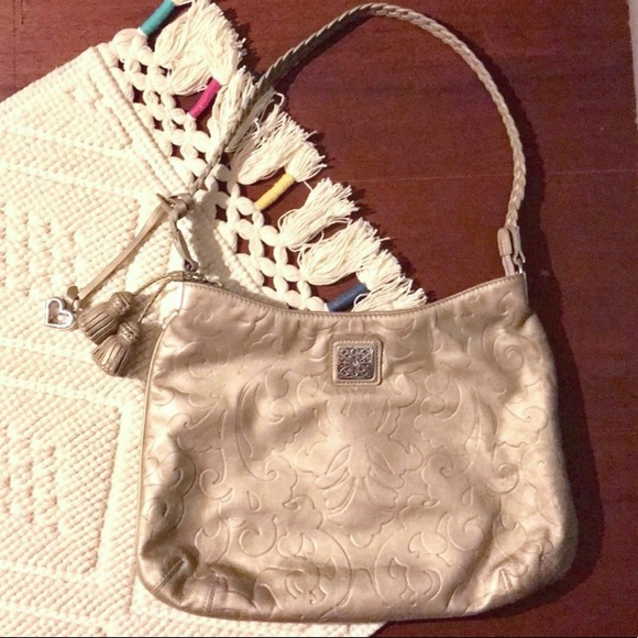 Brighton Nickel Embossed Bag with Braided Strap - Picture 2 of 7